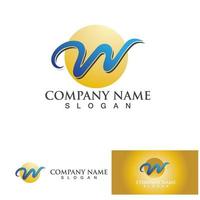 W Letter Logo Template vector