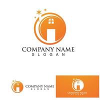 Home and building logo and symbol vector