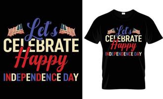 Diseño de camiseta del 4 de julio - diseño de camiseta del día de la independencia americana
