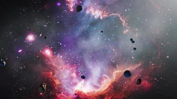 viaggio di esplorazione spaziale verso la piccola nuvola di Magellano video