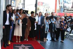 LOS ANGELES  MAY 3 - Zoe Saldana, family at the Zoe Saldana Star Ceremony on the Hollywood Walk of Fame on May 3, 2018 in Los Angeles, CA photo