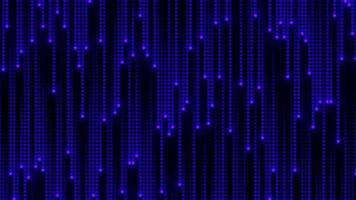 abstracte matrix regenval van cirkel achtergrondanimatie video