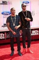 LOS ANGELES  JUN 29 - Karl Konan Wilson, Casyo Krept Johnson at the 2014 BET Awards  Arrivals at the Nokia Theater at LA Live on June 29, 2014 in Los Angeles, CA photo