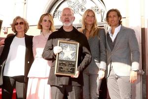 LOS ANGELES DEC 4 - Jessica Lange, Sarah Paulson, Ryan Murphy, Gwyneth Paltrow, Brad Falchuk at the Ryan Murphy Star Ceremony on the Hollywood Walk of Fame on December 4, 2018 in Los Angeles, CA photo