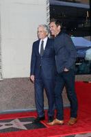 LOS ANGELES   NOV 6 - Michael Douglas, Eric McCormack at the Michael Douglas Star Ceremony on the Hollywood Walk of Fame on November 6, 2018 in Los Angeles, CA photo