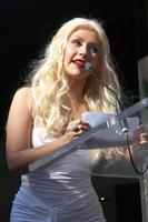 LOS ANGELES  NOV 15 - Christina Aguilera at the Hollywood Walk of Fame Star Ceremony for Christina Aguilera at Hard Rock Cafe Sidewalk, Hollywood and Highland on November 15, 2010 in Los Angeles, CA photo