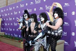 LAS VEGAS  APR 1 - KISS arrives at the 2012 Academy of Country Music Awards at MGM Grand Garden Arena on April 1, 2010 in Las Vegas, NV photo