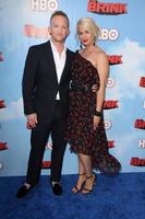 LOS ANGELES, JUN 8 - Eric Ladin, Katy Ladin at the HBOs The Brink Premiere at the Paramount Studios on June 8, 2015 in Los Angeles, CA photo