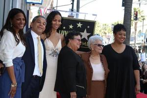 LOS ANGELES  MAY 3 - Zoe Saldana, Siblings, Mother at the Zoe Saldana Star Ceremony on the Hollywood Walk of Fame on May 3, 2018 in Los Angeles, CA photo