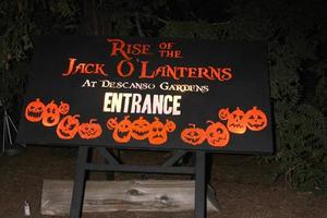 LOS ANGELES  OCT 4 - Atmosphere at the RISE of the Jack O Lanterns at Descanso Gardens on October 4, 2014 in La Canada Flintridge, CA photo