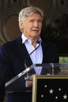 los angeles - 8 de marzo harrison ford en la ceremonia de la estrella de mark hamill en el paseo de la fama de hollywood el 8 de marzo de 2018 en los angeles, ca foto