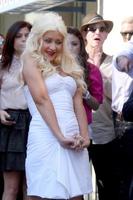 LOS ANGELES  NOV 15 - Christina Aguilera at the Hollywood Walk of Fame Star Ceremony for Christina Aguilera at Hard Rock Cafe Sidewalk, Hollywood and Highland on November 15, 2010 in Los Angeles, CA photo