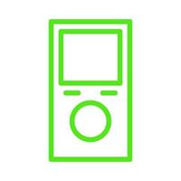 Mp3 player illustrated on a white background vector