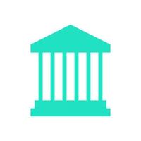 Greek temple illustrated on a white background vector