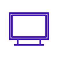 Television illustrated on a white background vector