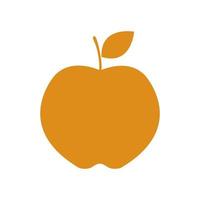Apple illustrated on a white background vector