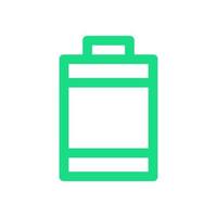 Battery illustrated on a white background vector