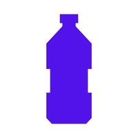 botella de agua ilustrada sobre un fondo blanco vector