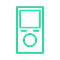 Mp3 player illustrated on a white background vector
