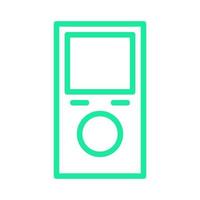 Mp3 player illustrated on a white background vector