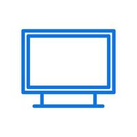 Television illustrated on a white background vector