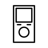 Mp3 player illustrated on a white background vector