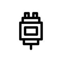 Plug illustrated on a white background vector