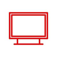 Television illustrated on a white background vector