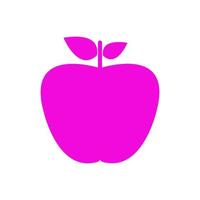 manzana ilustrada sobre un fondo blanco vector