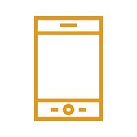 Smartphone illustrated on a white background vector