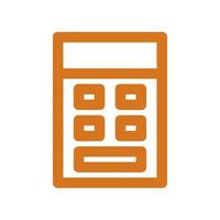 Calculator illustrated on a white background vector