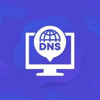 DNS icon for web and apps vector