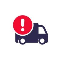 urgent delivery icon with a van vector