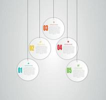 elementos de diseño infográfico para su ilustración de vector de negocio.