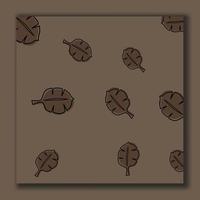 vector background design template, with organic style and leaves