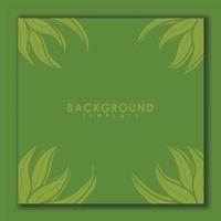 vector background design template, with organic style and leaves