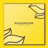 vector background design template, with organic style and leaves