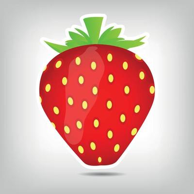 Sweet tasty strawberry vector illustration