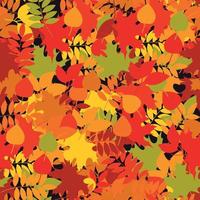 A seamless leaf pattern vector background.