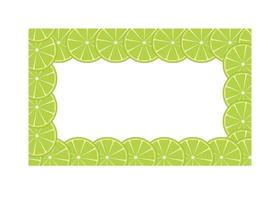 Green lime frame vector illustration