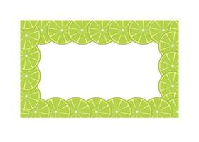 Green lime frame vector illustration