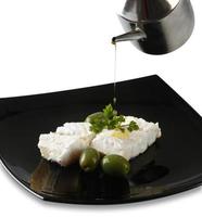 Cod fillet with olive oil photo