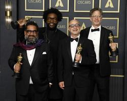 LOS ANGELES MAR 27 - Joseph Patel, Ahmir Thompson aka Questlove, David Dinerstein, Robert Fyvolent at the 94th Academy Awards at Dolby Theater on March 27, 2022 in Los Angeles, CA photo