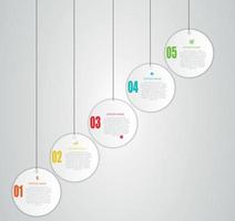 elementos de diseño infográfico para su ilustración de vector de negocio.