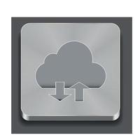 Vector illustration of cloud apps icon