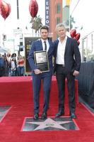 LOS ANGELES   NOV 16 - Michael Buble, David Foster at the Michael Buble Star Ceremony on the Hollywood Walk of Fame on November 16, 2018 in Los Angeles, CA photo