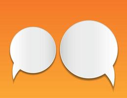 Abstract speech bubble vector background