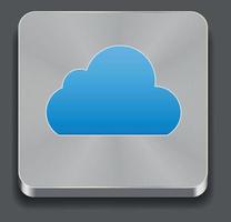 Vector illustration of cloud apps icon