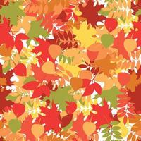 A seamless leaf pattern vector background.