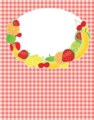 Healthy food menu template vector illustration